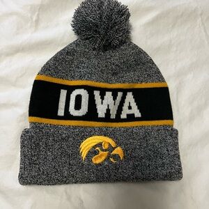 Iowa Hawkeyes beanie poof ball beanie adult unisex